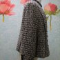 *AMAZING ALPACA* Vintage 1980's LOUIS FERAUD Cream & Black Jacket sz. 12