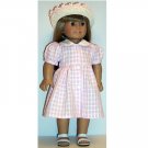 Pink Check Dress for 18" American Girl Dolls