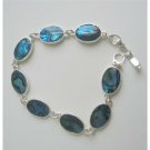 Oval Blue Abalaone Shell Bracelet