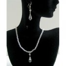 BRD600  Bridal Bridemaids Custom Jewelry Clear Crystals Jewelry Set