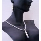 BRD473  Custom Bridal Flower Girl Bridemaides Swarovski Clear Crystals White Pearls