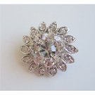 B150  Simulated Diamond Brooch Sparkling Brooch Silver Casting Pin Brooch