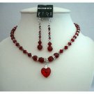 BRD250  Evening Bridal & Wedding Jewelry Fine Real Jewelry Bridal & Bridesmaid Siam Red