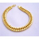 TB228  Thick Gold Woven Bracelet Good Quality Women Bracelet 7 1/2 inches Long Bracelet