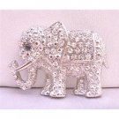 B197  Elephant Brooch Elephant Fully Embedded w/ Cubic Zircon Brooch