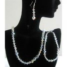 BRD564  Irridiscent Swarovski AB Crystals Jewelry Sets Bridal Jewelry Genuine Swarovski