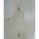 NSC425  Custom Handcrafted Jewelry Genuine AB Crystals Swarovski AB Crystals Necklace Set