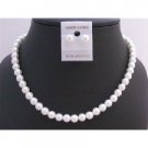 NS420  White Synthetic Pearls Bridemaids Jewelry Set Stud Pearls Earrings Set