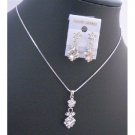 NS166  Clear Crystals Wedding Jewelry Set Inexpensive Bridemaids Jewelry Set