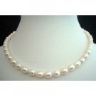 N237  White Freshwater Pearls Necklaces 16 inches Choker