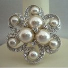 B025  Bridal Jewelry Brooch Pearls Brooch Pin For Bridal Bridesmaides Brooch Dress