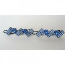 HA115  Hair Accessory Crystals Hair Clips Blue Crystals Sparkling Crystals Hair Clip