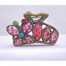 HA161  Sophisticated Crystals Hair Accessories Pin Red Crystals clamp Hair claw Clip