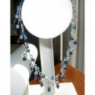 TB207  Sapphire Crystals Bracelet Hand Made
