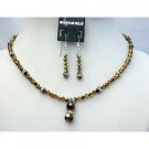 NSC365  Cute Jewelry Genuine Swarovski Dorado Sparkling Bicone Crystals Necklace Set Custom Jewelry