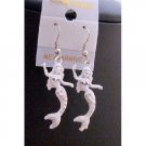 UER312  Mermaid Earrings White Enamel Mermaid Earrings Never Before