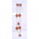 UBR127  Smoked Topaz Crystals Double Stranded Bracelet Simulated Multifaceted Crystals Bracelets