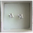 UER163   Cubic Zircon Prince Cut Stud Earrings Simulated Diamond Stud Earrings 8mm