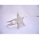 HH029  Star Cuff Bracelet Bling Bling Like Diamond Star Cuff Bracelet Embedded w/ CZ