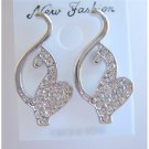 HH007  Classic Designed Sparkling Pierce Earrings To Your Heart