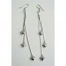 D106  Heart Dangling Chandelier Earrings