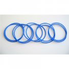 D067  Royal Blue Sleek Delicate Bangles Set Of 10 Bangles For $1