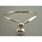BR068  Genuine Sterling Silver 92.5 Bangle Bracelet