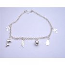 BR028  Sterling Silver Dangling Bracelet