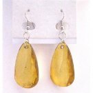 D177  Lite Smoked Topaz Bead Earrings Only A Dollar Earrings Polygan Acrylic Bead Earrings