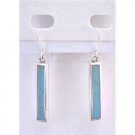 SER071  Stylish Dangling Green Turquoise Sterling Silver Gift Jewelry Inexpensive Sterling Jewelry
