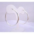 SER055  Sterling Silver Hoop Earrings Endless Wire Sterling Silver Earrings Weight 11.5 gms