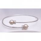 TB771  Wedding Champagne Dress Jewelry Silver Comfortable Adjustable Cuff Bracelet