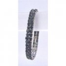 TB744  Jet Black Double Stranded Bracelet Black Cubic Zircon Comfortable Wear Bracelet
