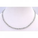 NSC287  Chrysolite Satin Crystals Round Neck Necklace String Genuine Swarovski Crystals Necklace