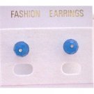 UER333   Sexy Crystals Stud Earrings NEW Carribean Blue Genuine Swarovski Stud Earrings
