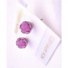 UER330  Bridemaides Crystals Stud Earrings Fuschia Genuine Swarovski Crystals Stud Earrings