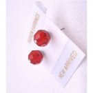 UER326  Lite Siam Red Swarovski Crystals Earrings Genuine Swarovsk Stud Earrings