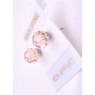 UER324  Silk Crystals Jewelry Swarovski Silk Crystals Stud Earrings Inexpensive Earrings