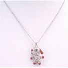 UNE174 Animal Pendant Necklace Striking & Adorable Dog Pendant Sparkling Crystals Pendant Necklace