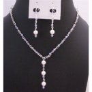 BRD921  Handmade Customize Your Jewelry White Opal Star Shine Crystals Pearls