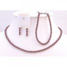 BRD917  Red Pearls Jewelry Set Romantic Jewelry Matching Jewelry For Wine Color Dress w/Bracelet