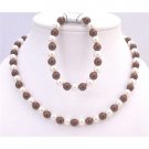 NS705 Necklace Bracelet Flower Girl Jewelry Wedding Bridemaids Under $10 Wedding Jewelry Set