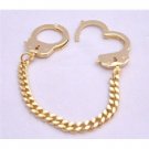 HH250  Handcuff Bracelet Striking Stunning Gold Bracelet Thick Chained Bracelet Hand Cuff