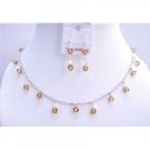 BRD693  Colorado Swarovski Crystals Jewelry Set w/ AB Crystals Bridal Jewelry Set