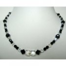 NSC340  Fashion Jewelry Genuine Crystals AB Crystals & Jet Formal Party Wear Jewelry Necklace