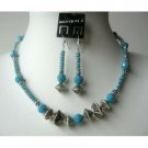 NSC332  Classic Tribal Ethnic Turquoise Crystals Beads Necklace Set
