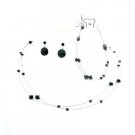 BRD991  Striking Smashing Black Dress Jewelry Affordable Buy Complete Set