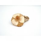 HA523  Champagne & Tan Brown Hair Doodle Rubber Band Decorated With Crystals