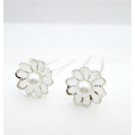 HA556  Elegant Hair Pin Flower Petal Wedding Bridal Hair Pin