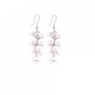 UER402  White Pearls Earrings Grape Bunch Earrings Wedding Prom Gift